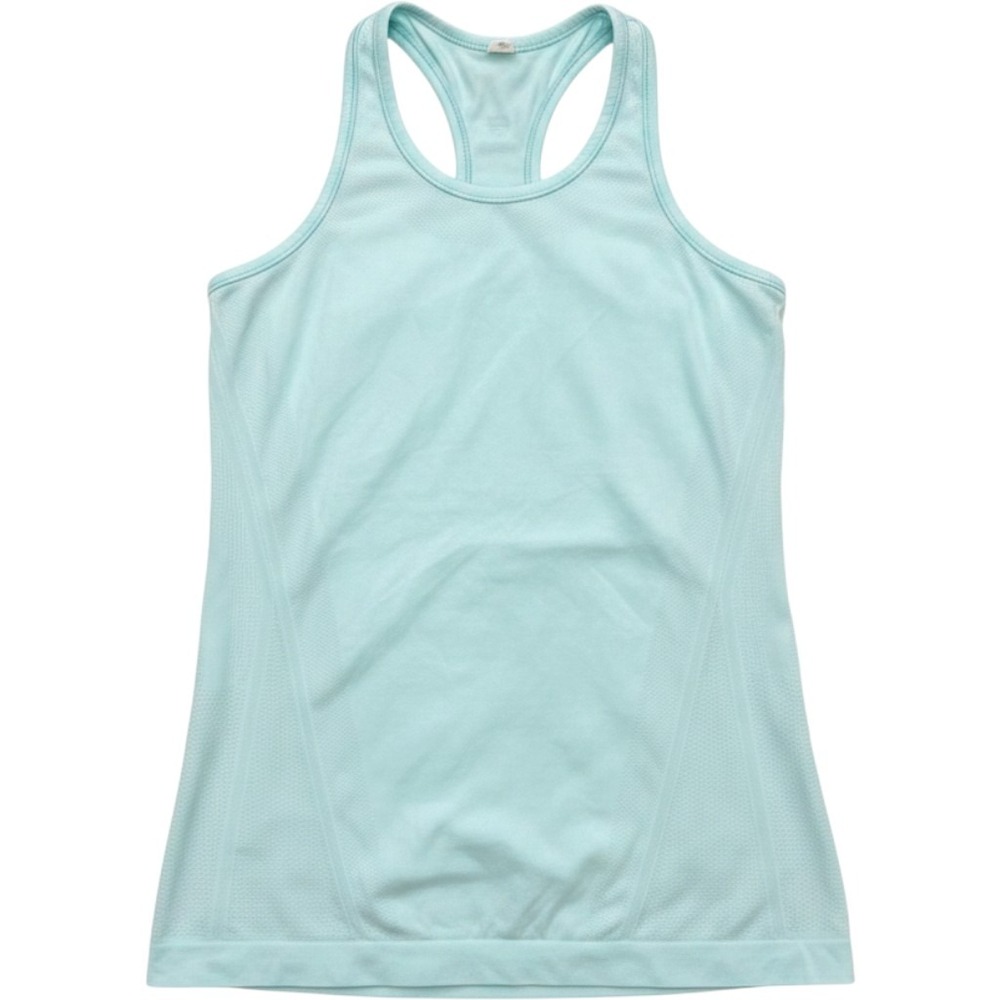 Athleta Girl Racerback Tank Top Kids XL Blue Seamless Mesh Activewear